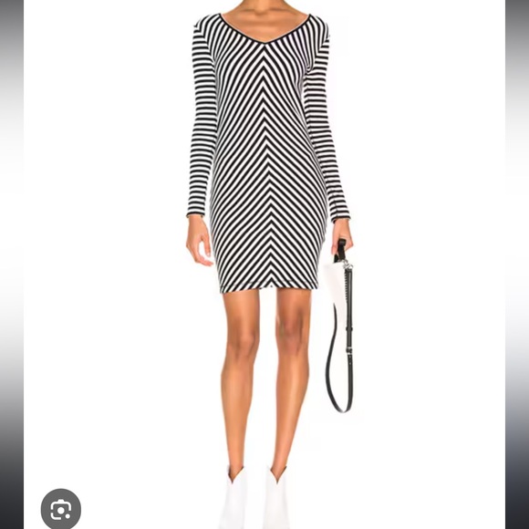 NWT Rag & Bone Black & White Halifax Dress - Picture 3 of 6